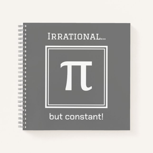 Personalisiertes Pi Symbol, Math Lover Notebook Notizbuch (Vorderseite)