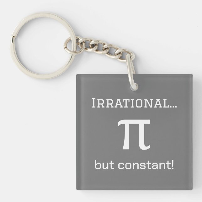 Personalisiertes Pi Symbol, Math Lover Schlüsselan Schlüsselanhänger (Vorderseite)