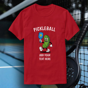 Personalisiertes Pickle Pickleball Funny T-Shirt