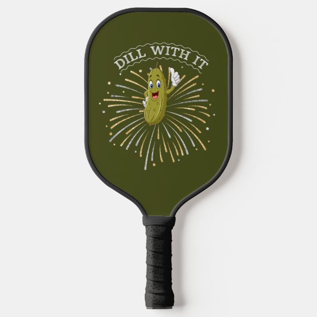 Personalisiertes Pickle-Pickleball-Paddel mit Team Pickleball Schläger (Vorderseite)