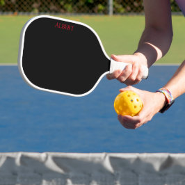 Personalisiertes Pickleball Paddel in Schwarz und Pickleball Schläger