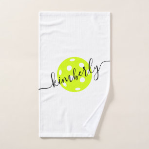 Personalisiertes Pickleball Skriptname Handtuch
