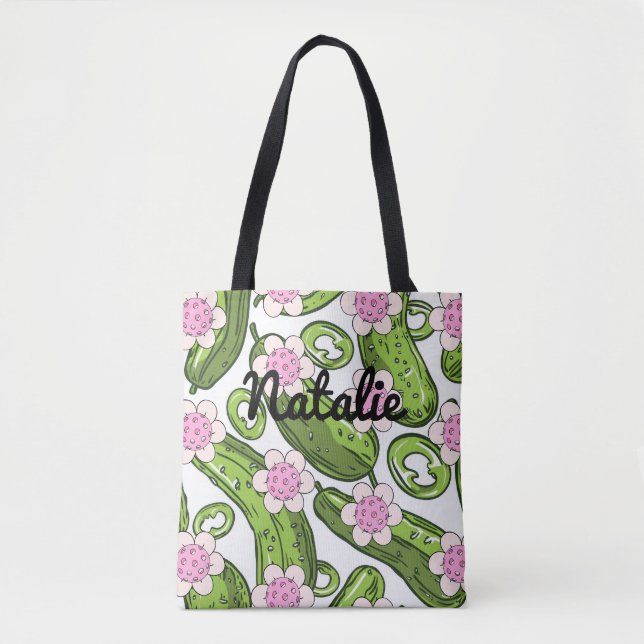 Personalisiertes Pickleball und gemustertes Pickle Tasche (Vorderseite)