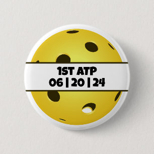 Personalisiertes Pickleball zuerst um Post ATP her Button