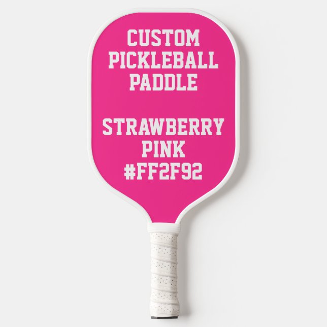 Personalisiertes PICKLEBALLPADDLE - PINK Pickleball Schläger (Vorderseite)