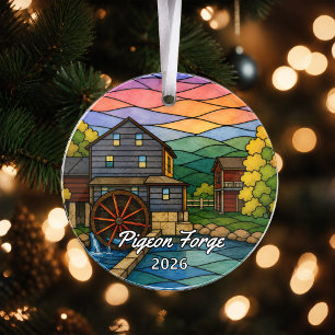 Personalisiertes Pigeon Forge-Acrylabzeichen, Maßg Ornament