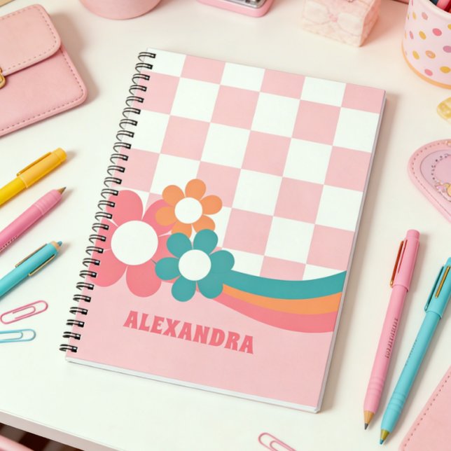 Personalisiertes PInk Girl School Notebook Notizblock (Von Creator hochgeladen)