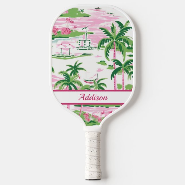 Personalisiertes Pink-Paddelpaddel Pickleball Schläger (Vorderseite)