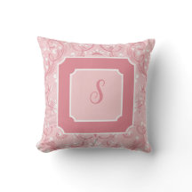 Personalisiertes Pink-Quadrat-Drehkissen