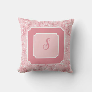 Personalisiertes Pink-Quadrat-Drehkissen Kissen