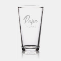 Personalisiertes Pint Glass Custom Vater Gift