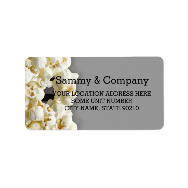 Personalisiertes Pirate-Party Adressaufkleber (Vorne)