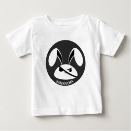 Personalisiertes Piratenkaninchen Baby T-shirt