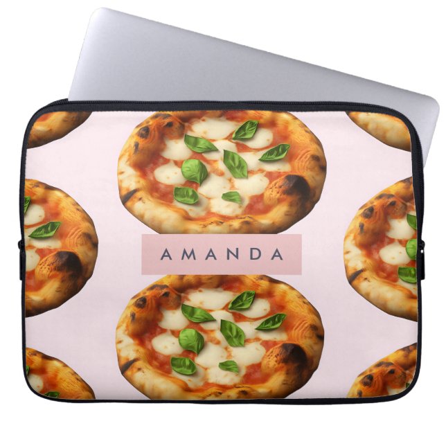 Personalisiertes Pizzadesign Laptopschutzhülle (Vorderseite)