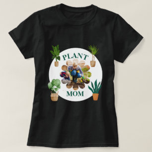 Personalisiertes Plant Mom Foto Gartenarbeit T-Shirt