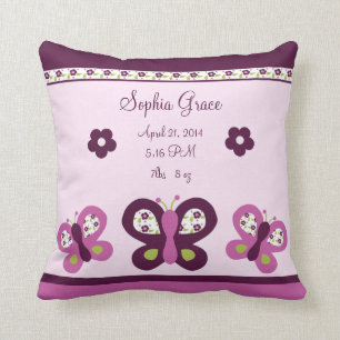 Personalisiertes Plum-Schmetterling-Sake-Kissen Kissen