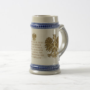 Personalisiertes Polen-Wappen (Wappen)  Bierglas