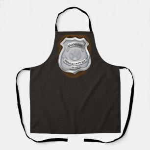 Personalisiertes Polizei-Beamter Sheriff Cop NAME- Schürze