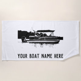 Personalisiertes Pontoon Boat Beach Handtuch