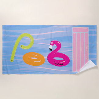 Personalisiertes Poolhandtuch | Pool Floats Strand Strandtuch