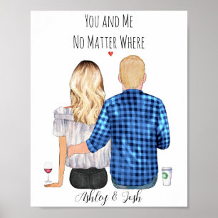 Personalisiertes Portrait für kundenspezifisches P Poster