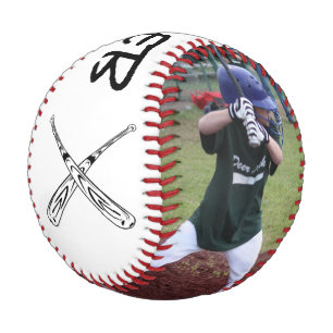Personalisiertes Portrait mit Name Baseball