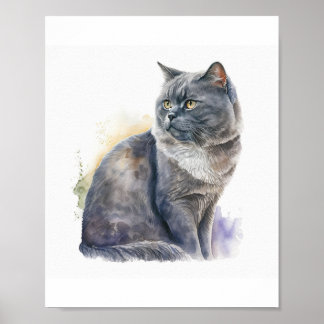 Personalisiertes Portrait von Haustieren, Haustier Poster