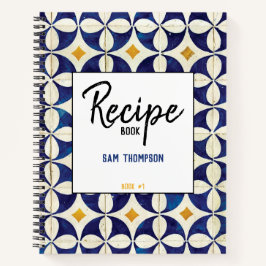 Personalisiertes portugiesisches Tiles Azulejo Rez Notizbuch