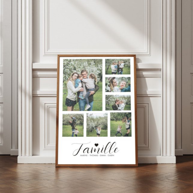 Personalisiertes Poster unserer Familie 7 Fotos un (Von Creator hochgeladen)