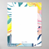 Personalisiertes Poster-Zeichen für tropische Abst
