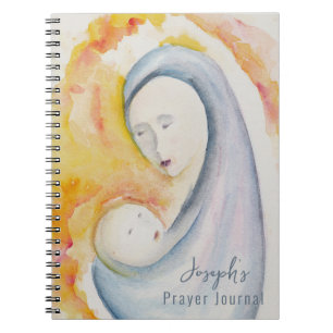 Personalisiertes Prachtjournal Madonna und Kinderk Notizblock