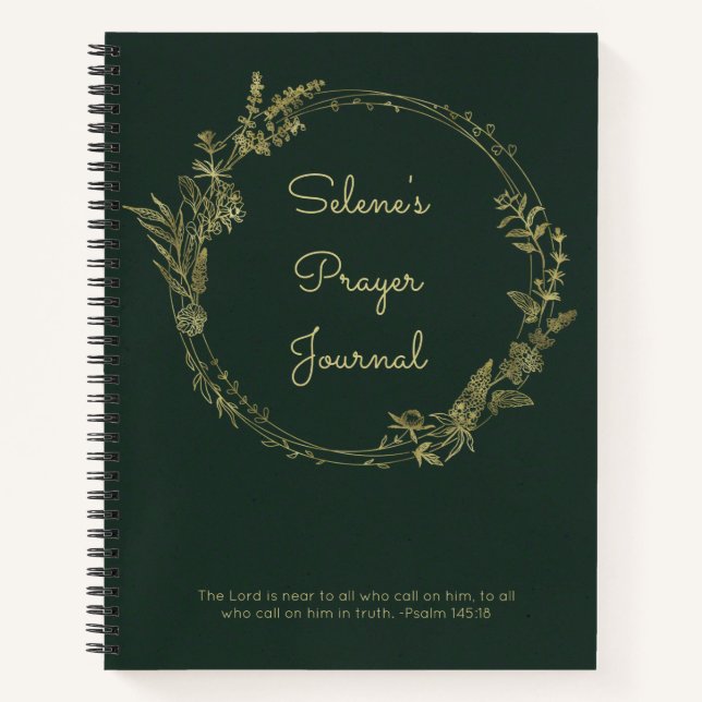 Personalisiertes Prayer Notizbuch (Vorderseite)