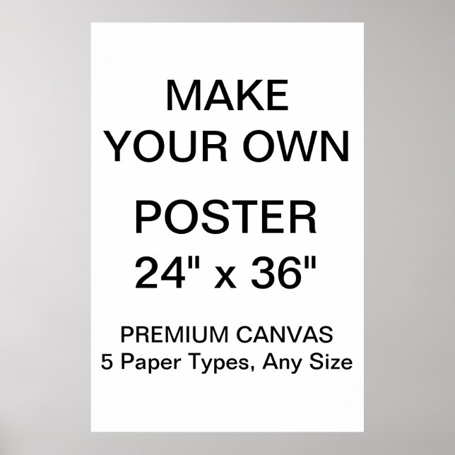 Personalisiertes Premium-Leinwand-Poster mit 24"x3 Poster (Vorne)