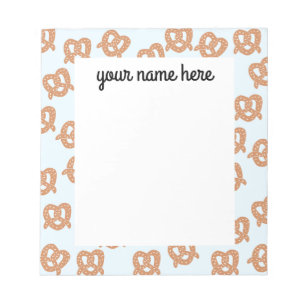 Personalisiertes Pretzel Notepad Notizblock