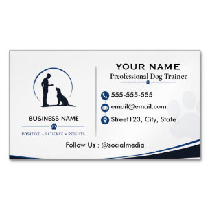 Personalisiertes professionelles Hundetraining Magnetische Visitenkarte