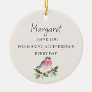 Personalisiertes PSW-Weihnachts-Dankeschön-Geschen Keramik Ornament