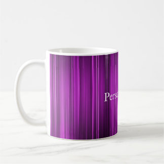 Personalisiertes psychedelisches Lila Kaffeetasse