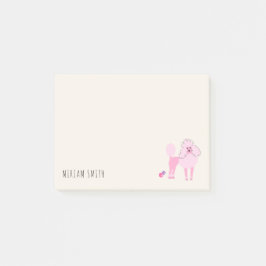 Personalisiertes Pudel-Liebhaber-Hundefreundinnen- Post-it Klebezettel