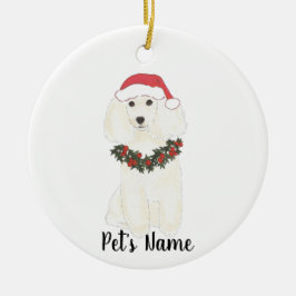Personalisiertes Pulver (weiß) Keramik Ornament