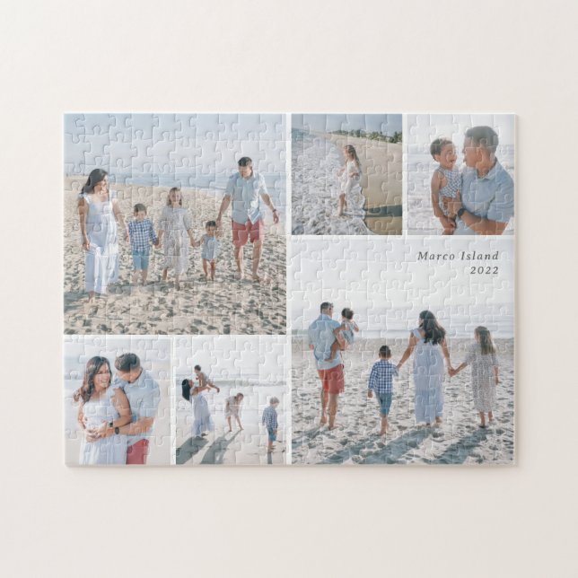 personalisiertes Puzzle für 6-Foto-Galerie (Horizontal)