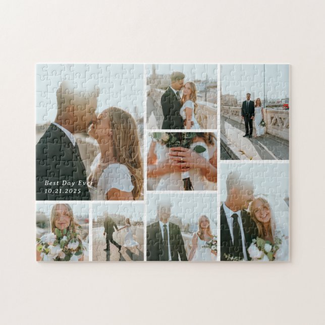 personalisiertes Puzzle für 8-Foto-Galerie (Horizontal)