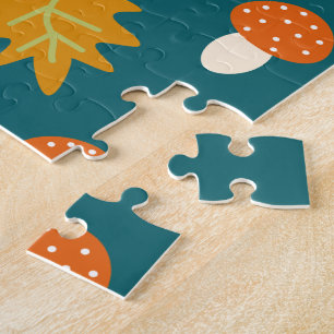 Personalisiertes Puzzle im Herbst