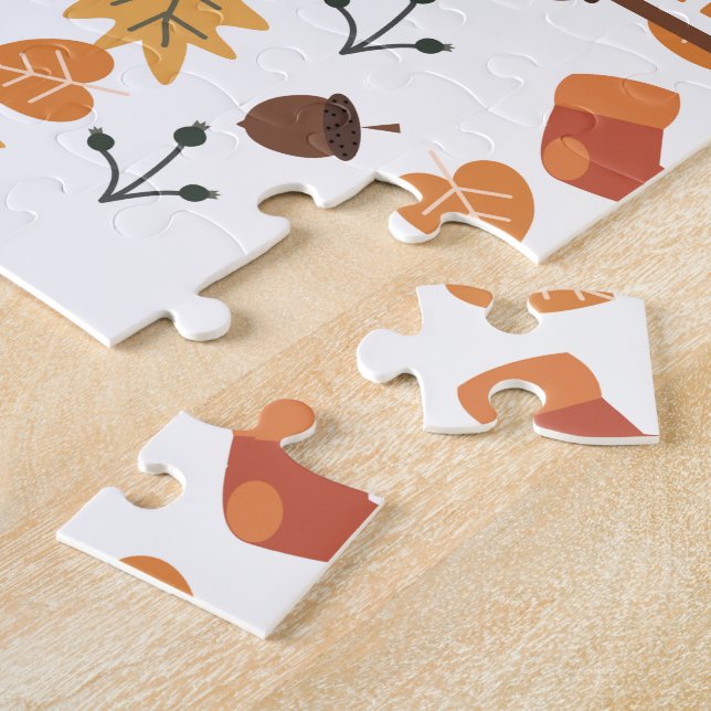 Personalisiertes Puzzle im Herbst (Seite)