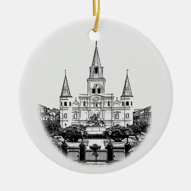 Personalisiertes quadratisches Weihnachten New Keramik Ornament (Vorne)