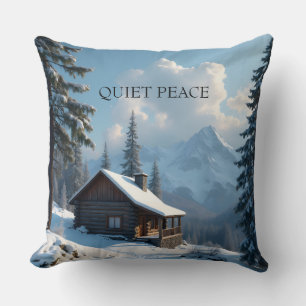 Personalisiertes Quiet Peace Cabin 1 Wurfkissen Kissen