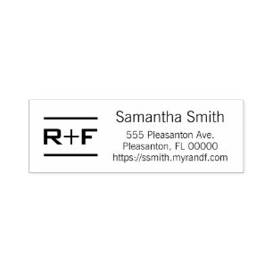 Personalisiertes R+F-Adressen-Briefmarke Permastempel