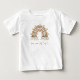 Personalisiertes Rainbow-Baby Baby T-shirt