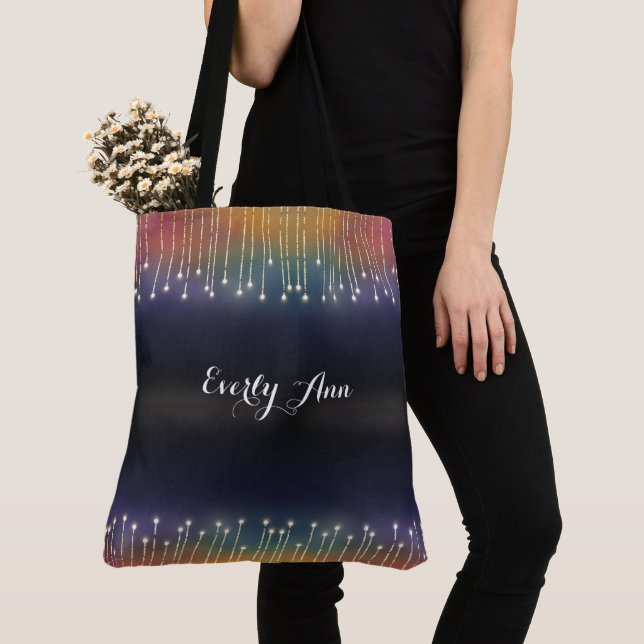 Personalisiertes Rainbow-Lights-Bag Tasche (Von Nahem)