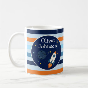 Personalisiertes Raketenschiff Weltraum-Abenteuer Kaffeetasse