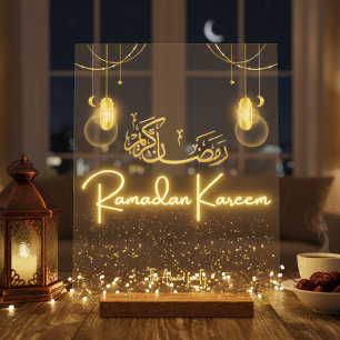 Personalisiertes Ramadan Kareem Acryl-Homedekor-Sc Acrylschild